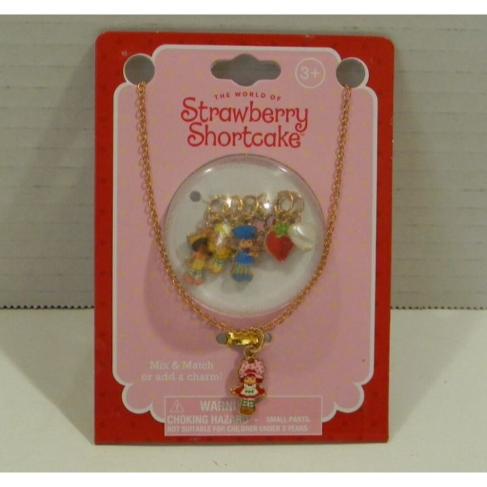 Strawberry Shortcake Necklace Set 7 Charm Set Mix & Match Lemon Meringue Orange